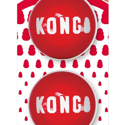 KONG - Signature Balls - 2 Pack Durable Ball for Chasing and Retrieving - for Large Dogs
