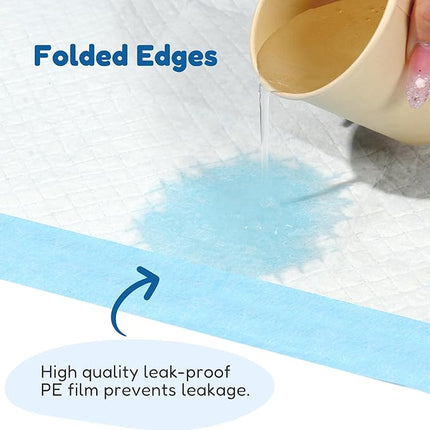 FluffyDream Super Absorbent Waterproof Dog and Puppy Pet Training Pad, Housebreaking Pet Pad,Blue (17.6"x23.6" (300PCS))