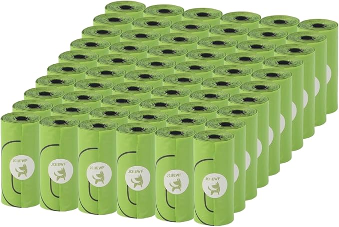 900 Count 13” x 9” Dog Poop Bags Rolls | Leakproof, Extra Thick & Tear-Resistant Waste Bags for Doggie, Cats & Pets | Unscented, Sturdy & Durable Pet Cleanup Bags for On-The-Go Use