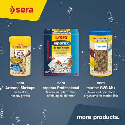 sera Marine Granules Nature Staple Food 3.5oz | for Saltwater Fish | Free of Dyes and Preservative | with Marine Algae, Spirulina & Krill | Ideal for Mid-Water & Bottom Feeders