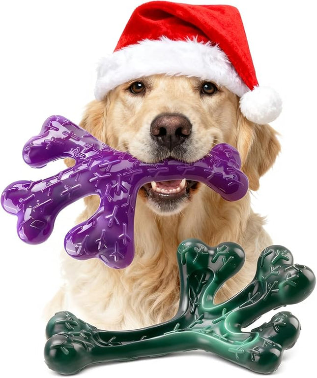 Aggressive Chewers Dog Chew Toys - 2 Pack Tough Dog Toys for Aggressive Chewers Large Breed, Indestructible Dogs Toy for Gift, Interactive to Keep Them Busy