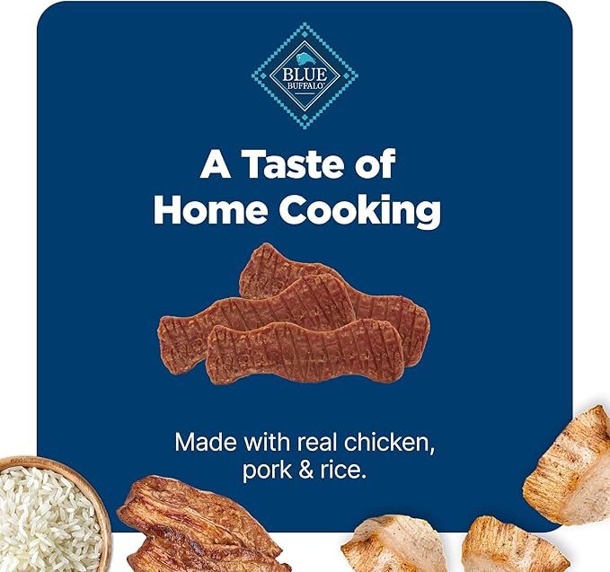 Blue Buffalo Nudges Homestyle Natural Dog Treats Chicken and Bacon, 16-oz Bag