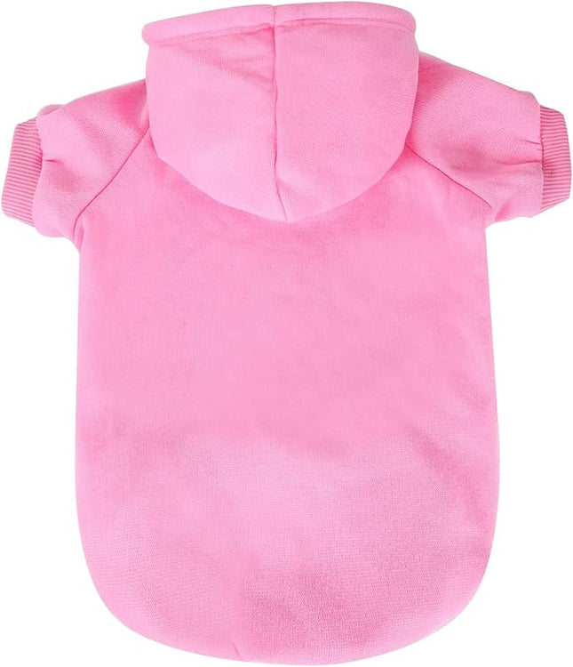 Blank Dog Sweatshirt Pet Hoodie for Puppy Small Dogs Doggie Clothes S