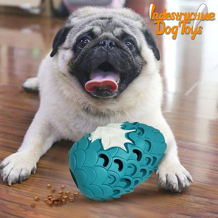 Dragon Egg Dog Toy for Aggressive Chewers Large Breeds, Indestructible Dog Toys Tough Dog Toys for Medium Large Dogs, Puppy Toys 900 Lbs Pull Tension Blue