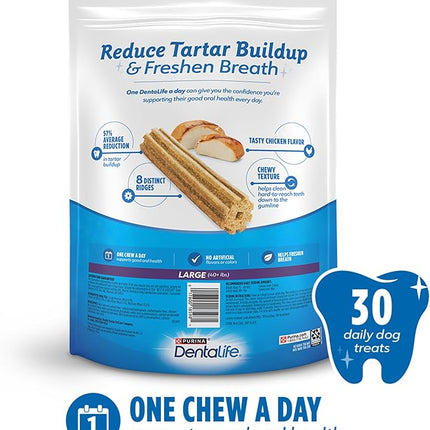 Purina DentaLife Daily Oral Care Large Dog Dental Chews Multipack - (Pack of 2) 30 ct. Pouches