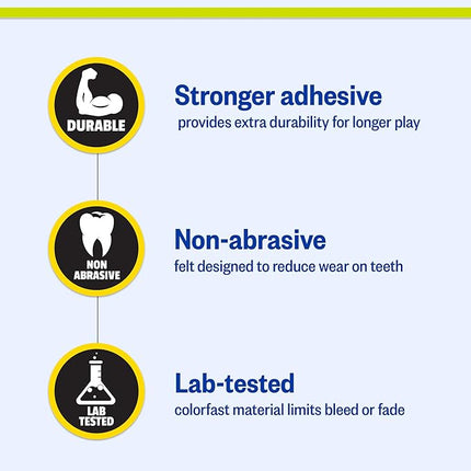 PetSport Mini Tuff Ball - Tennis Balls for Small Dogs, Great for Boredom and Aggressive Chewers, Interactive, Certified Non-Toxic, Won’t Wear Down Teeth - 1.5" (Pack of 2)