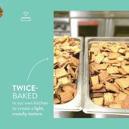 CRAFTED BY HUMANS LOVED BY DOGS Portland Pet Food Company Beef Broth Brew Biscuit Dog Treats (1 Pack, 5 oz Bag) – All Natural, Human-Grade, USA-Sourced and Made