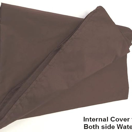 Dogbed4less 1 Pack Internal Duvet Case Waterproof Zipper Dog Bed Cover for Small Medium 35"x20"X4" Memory Foam Pad Pet Bed - 39"X24" Flat