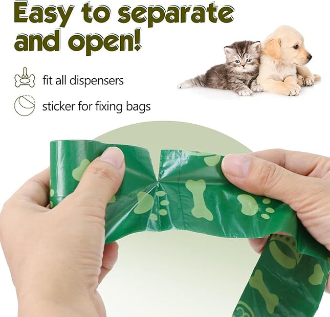 Dog Poop Bags Scented: Leak Proof 34 Rolls Refills 25Bags/Roll Dog Waste Bags With 1 Dispenser - 850 Counts