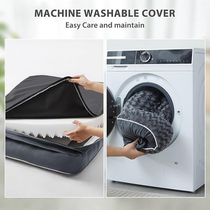 BFPETHOME Orthopedic Dog Beds for Large Dogs-Waterproof Sofa Dog Bed with Removable Washable Cover, Big Pet Bed with Waterproof Lining and Nonskid Bottom,Pet Bed for Large Dogs