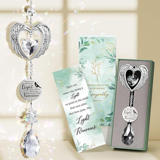Sympathy Gifts for Loss of Loved One Mom Dad Daughter Son, Unique Memorial Gifts Crystal Suncatcher Bereavement Gift Idea - Grief Condolence Sorry for Your Loss Funeral, Miscarriage Gift for Mothers