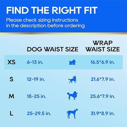 HONEY CARE All-Absorb A27 Male Dog Wrap, 50 Count, Extra Small