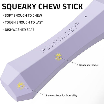 Playology Dog Toys | Durable Squeaky Chew Stick for Dogs | Jumbo Lamb Scented Toy - Easy to Clean and Made from Non Toxic Materials
