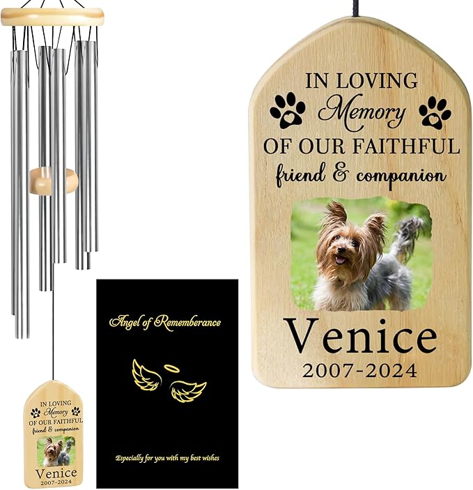 Personalized Pet Memorial Gifts, Pet Memorial Wind Chime, Dog Memorial Gifts, Cat Memorial Gifts, Pet Loss Gifts, Pet Loss Sympathy Gift, Dog Bereavement Gift, Dog Remembrance Gift - Friend Companion