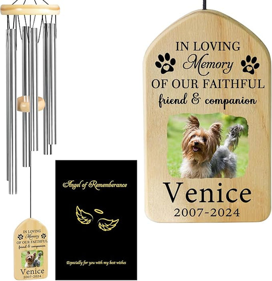 Personalized Pet Memorial Gifts, Pet Memorial Wind Chime, Dog Memorial Gifts, Cat Memorial Gifts, Pet Loss Gifts, Pet Loss Sympathy Gift, Dog Bereavement Gift, Dog Remembrance Gift - Friend Companion