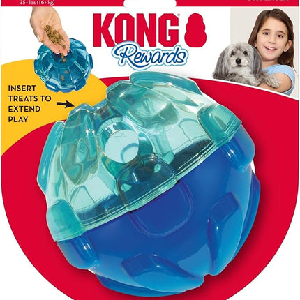 KONG - Rewards Ball - Ultra Durable Interactive Treat Dispensing Dog Toy - for Large Dogs
