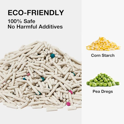 VETRESKA Tofu Cat Litter,Natural Kitty Litter Strong Clumping Flushable Cat Litter Pellets Ultra Absorbent,Odor Control,Dust-Free,Low Tracking Eco-Friendly Tofu Litter,Original(5.5lb×4bags)