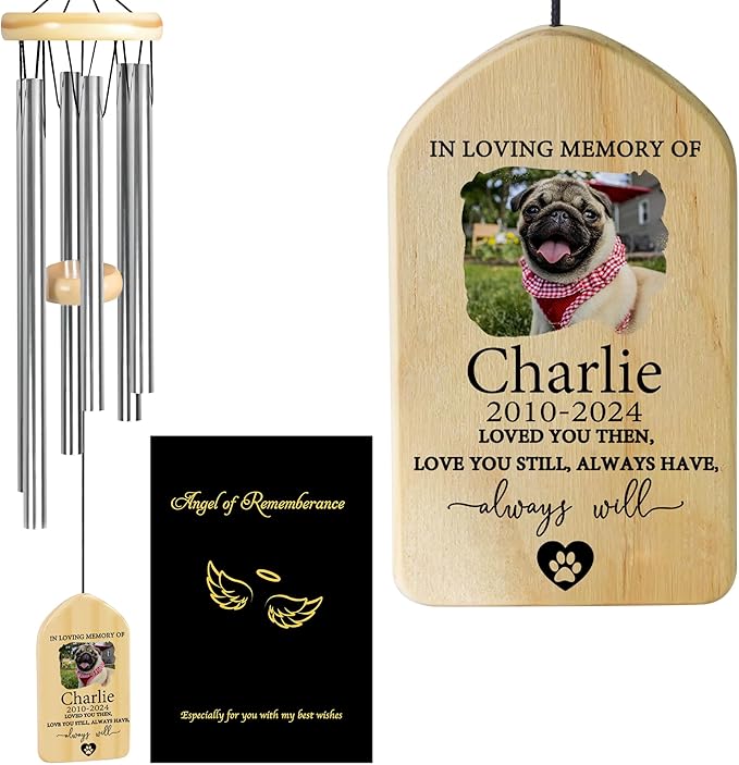 Personalized Pet Memorial Gifts, Pet Memorial Wind Chime, Dog Memorial Gifts, Cat Memorial Gifts, Pet Loss Gifts, Pet Loss Sympathy Gift, Dog Bereavement Gift, Dog Remembrance Gift - Love You Still