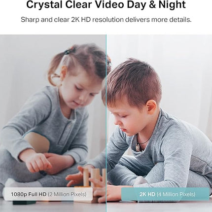 Kasa Smart Kasa 2K QHD Security Camera Pan/Tilt, Starlight Sensor for Color Night Vision,Motion Detection for Baby & Pet Monitor, SD/Cloud Storage,Works with Alexa & Google,Free Expert Support(KC410S)