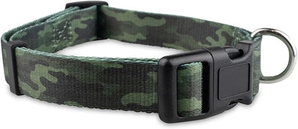 Limeloot Camo Dog Collar, Adjustable Camouflage Pattern Dog Collar for Male and Female Dogs, Small