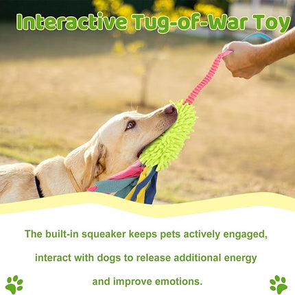 wodoca Dog Tug Toys - Aggressive Chewer Rope Toy with Strong Squeak, Ideal for Large Dogs, Training, and Play