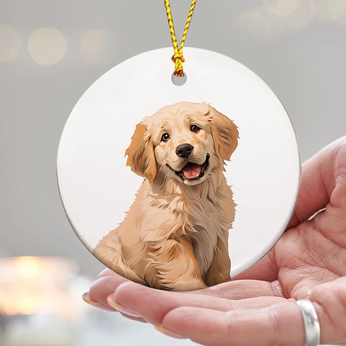 Personalized Pet Memorial Christmas Ornament – Customizable Dog or Cat Ornament – “How Lucky I Am” Quote – Customizable with Pet’s Name and Date – Unique Pet Lover Gift