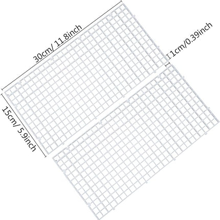Aquarium Fish Tank Bottom Isolation, Grid Divider Tray Egg 4 Pcs (S 4pcs)