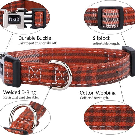 Faleela Soft &Comfy Bowtie Dog Collar,Detachable and Adjustable Bow Tie Collar,for Small Medium Large Pet (Large(Pack of 1), Orange)