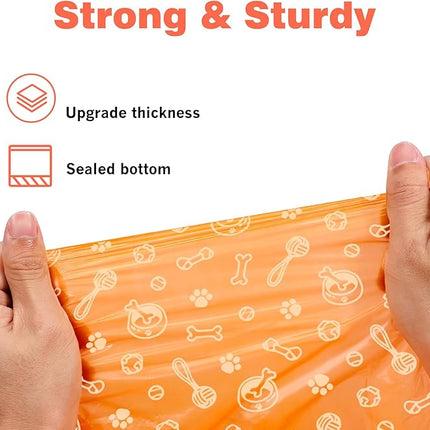 Dog Poop Bags Rolls 240 Count: Doggie Bags with Dispenser - Unscented Extra Thick & Leak Proof Doggy Waste