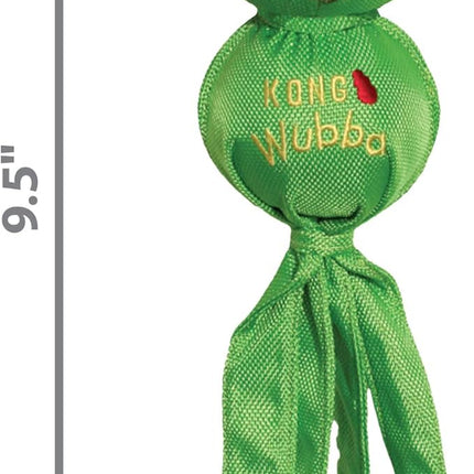 KONG Wubba Friends Ballistic Dog Toy - Durable Interactive Squeaky Toy, Assorted Colors/Animals, Fetch & Tug-of-War (Small)