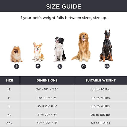 Bedsure Washable Large Dog Bed for Crate, Faux Fur Dog Crate Pad for Large Breed, Plush Soft Comfort Dogs Sleeping Mat, Anti-Slip Pet Kennel Pad, 35" x 23", Dark Grey