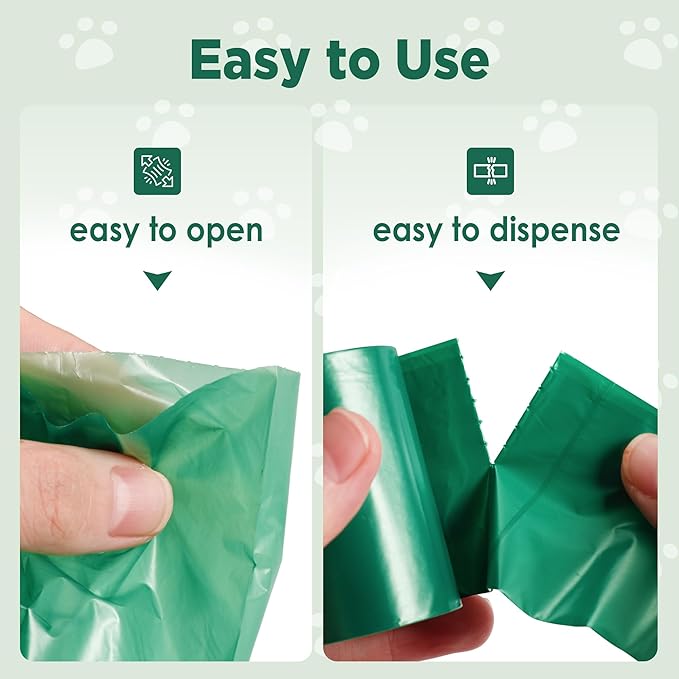 Dog Poop Bags Rolls - 400 Counts, Leakproof Scented Dog Poop Bags Eco-Friendly, Puppy Essentials Refill Smell Proof Bag, Perfect for Daily Walks and Outdoor Adventures
