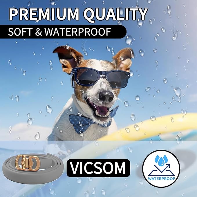 4 Pack Flea Collar for Dogs, Dog Flea and Tick Collar 32 Months Flea and Tick Treatment for Dog, Waterproof Adjustable Dog Flea and Tick Prevention Collar for Small Medium Large Dog Puppy, Black Grey