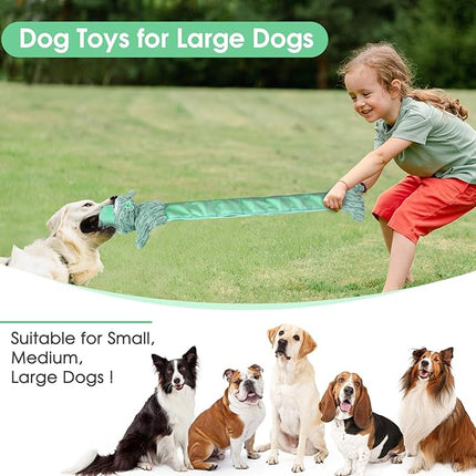 Large Squeaky Dog Toys and Interactive Dog Tug-of-War Toy, Tough Plush Dog Toy, Cute Puppy Toys, Pet Chewable Toys Plaything for Small Medium and Large Dogs