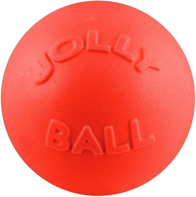 Jolly Pets Bounce-n-Play Dog Toy Ball, 8 Inches/Large, Orange, (Model: 2508 OR)