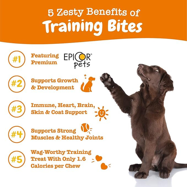 Zesty Paws Training Treats for Dogs & Puppies - Dog Treats for Training - Healthy Dog Chews for Hip, Joint & Muscle Health - for All Breeds and Ages - Bacon Flavor - 8oz