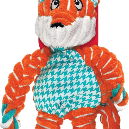 KONG Floppy Knots - Knotted Rope Dog Toy Entices Play - Tug Toy Satisfies Natural Instincts - Dog Supplies with Floppy Design & Minimal Stuffing - Fox, for Medium/Large Dogs