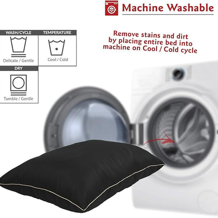 Large 35x46 Super Value Dog Pet Bed - Black