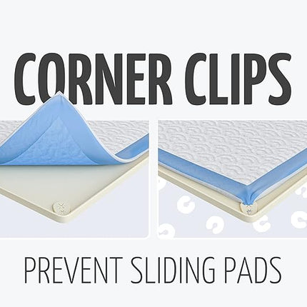 Skywin TidyFriend 3 Pk Pee Pad Holder Tray for 30” x 23” Pee Pads with Corner Lock Holes, Raised Edges, Non-Spill, Easy to Clean Silicone Dog Potty Tray Holder, for Indoor Floor Protection (Beige)