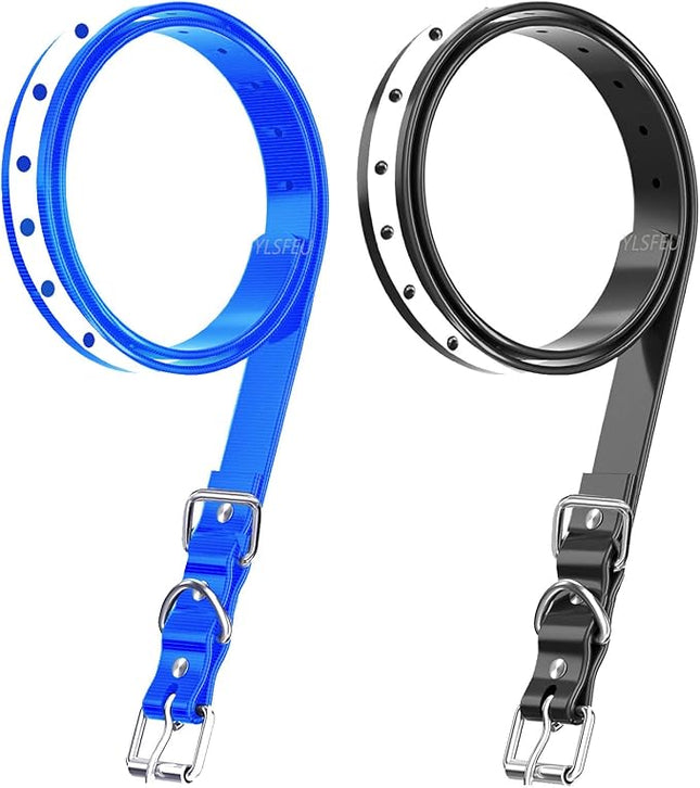Dog Collar Strap for Most of Electronic Training Shock Collar Receivers-Adjustable Durable Waterproof Odorless 3/4 Inch Collar Replacement for Barking Fence-Pet TPU Collar Strap
