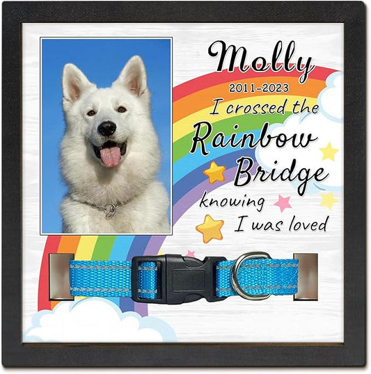 Personalized Dog Memorial Gifts Picture Frame for Loss of Dogs, in Memory of Dog Passing Away Sympathy Gifts, Cat Memorial