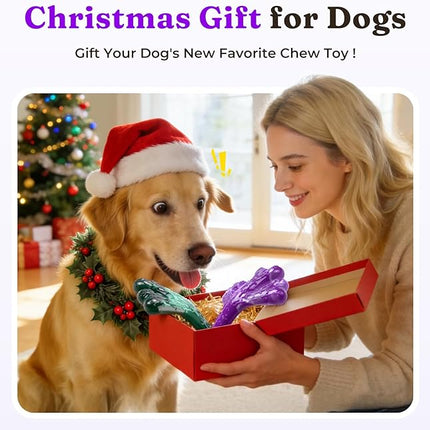 Aggressive Chewers Dog Chew Toys - 2 Pack Tough Dog Toys for Aggressive Chewers Large Breed, Indestructible Dogs Toy for Gift, Interactive to Keep Them Busy