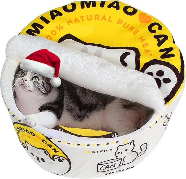 寵幸 Ramen Noodle Dog & Cat Bed,Keep Warm and Super Soft Creative Pet Nest for Indoor Cats,Removable Washable Cushion for Small Medium Large Dogs and Cats