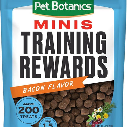 Pet Botanics Training Rewards Mini Treats For Dogs, Bacon, 4 Oz.
