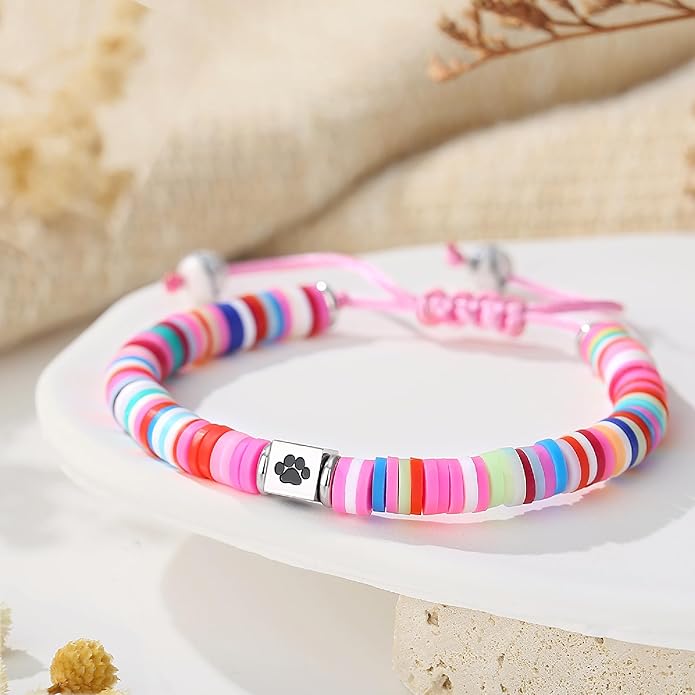 TONY & SANDY Dog Memorial Gifts, Pet Sympathy Rainbow Bridge Pet Memorial Bracelet for Men Women Girls Who Loss of Beloved Dog Cat