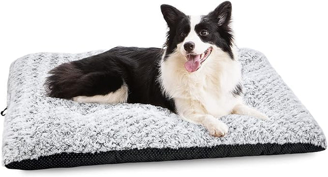 Dog Bed Kennel Pad Washable Anti-Slip Crate Mat for Large Dogs and Cats (36-inch)