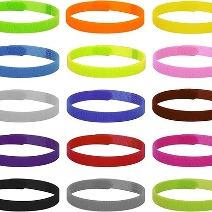 Luter 15 Colors 20x1cm Puppy Collars, Soft Adjustable Whelping Collars for Puppy ID Collars for Newborn Dog Kittens for Pet