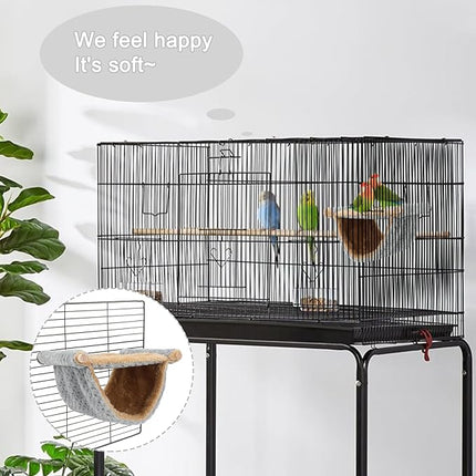 BWOGUE Winter Warm Bird Nest Bed Hanging Hammock Snuggle Hut Parrot House Tent Toy Bird Cage Perch for Parakeet Budgies Cockatiels Lovebird Cockatoo Finch Hamster Chinchilla Guinea Pig