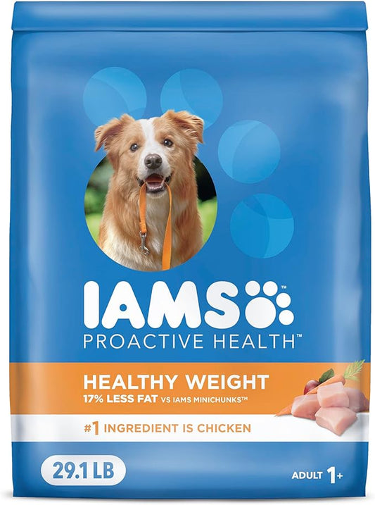 IAMS Proactive Health Healthy Weight Control Adult Dry Dog Food with Real Chicken, 29.1 lb. Bag