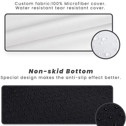 Laifug Orthopedic Memory Foam Extra Large Dog Bed Pillow(50"x36"x10", Slate Grey) Durable Water Proof Liner & Removable Washable Cover & Smart Design